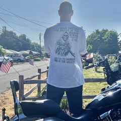 One of our customer about to hit the road sporting his Baddest in the Valley t-shirt. 