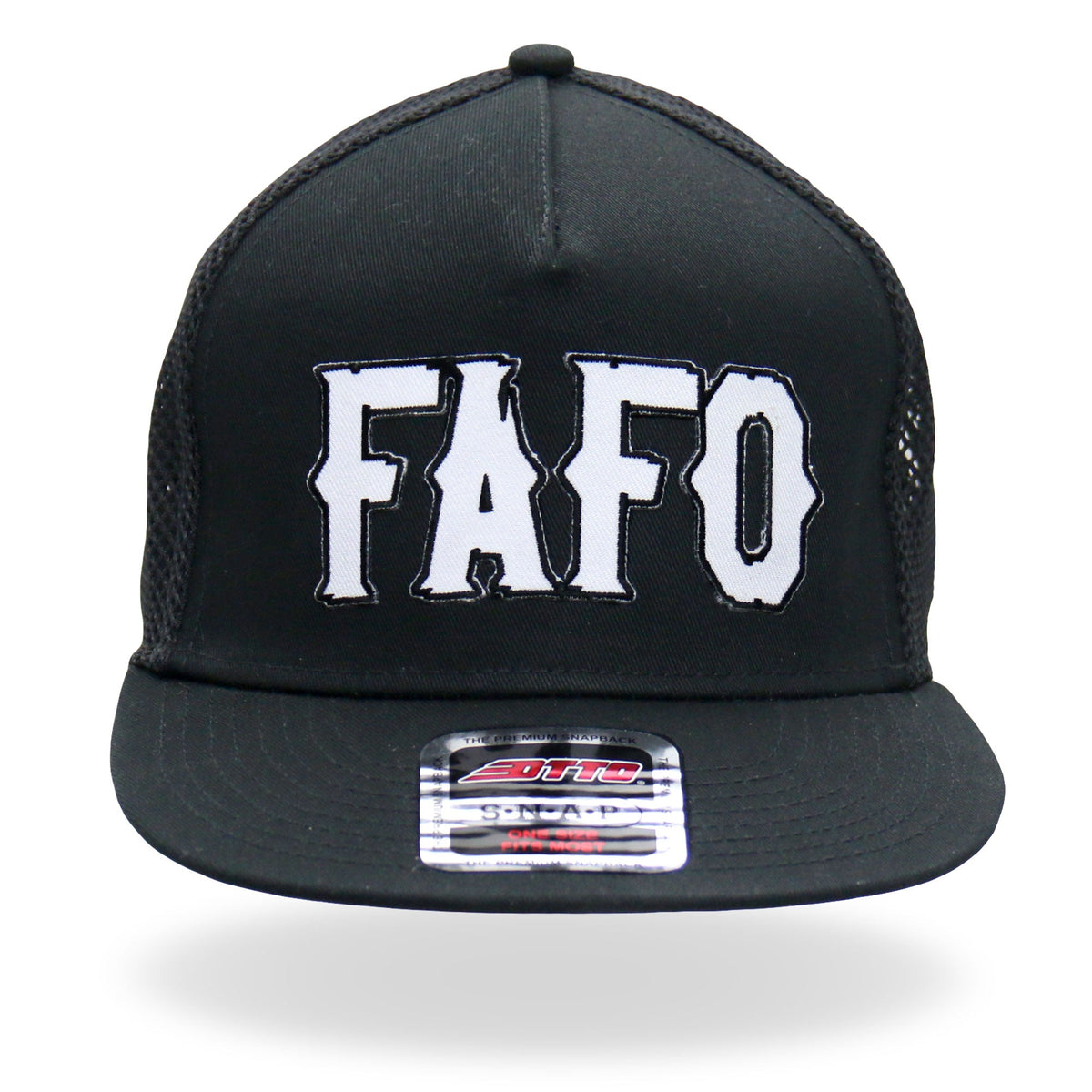 Hot Leathers FAFO Snapback Hat with Under Bill Print GSH4005