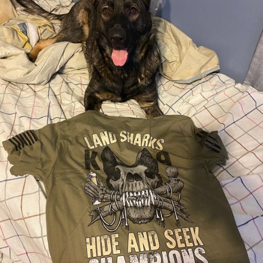 A happy land shark with our Land Shark T-Shirt.