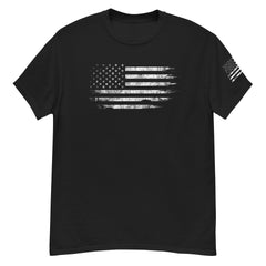 American Flag T-Shirt With Sleeve Print