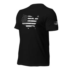 American Flag USA T-Shirt With Sleeve Print