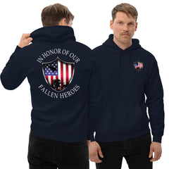 In Honor Of Our Fallen Military Hoodie Sweatshirt