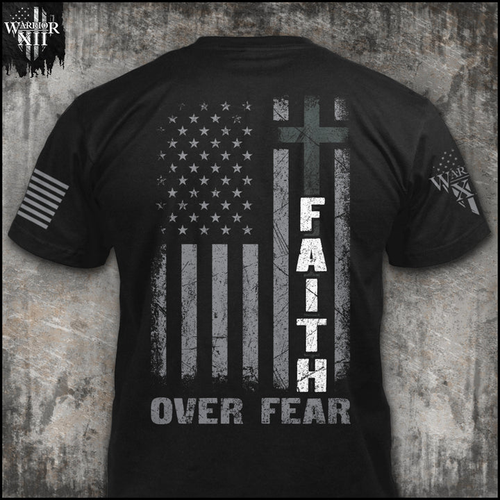 Warrior 2 Faith Over Fear, Cross Of Courage T-shirt