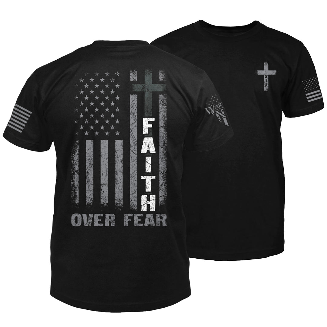 Warrior 2 Faith Over Fear, Cross Of Courage T-shirt