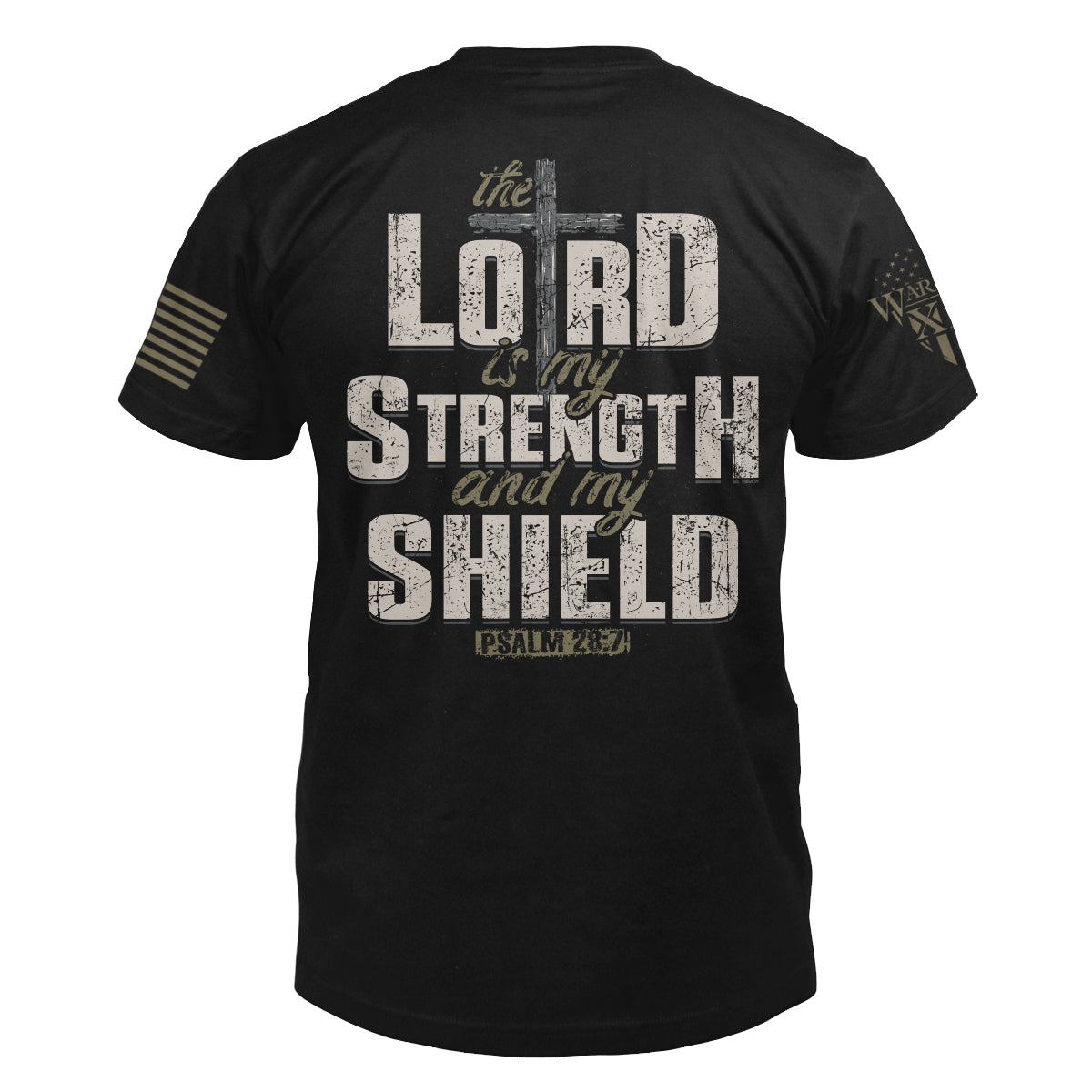 The back of "The Lord Is My Strength" featuring the main design of, The Lord Is My Strength.