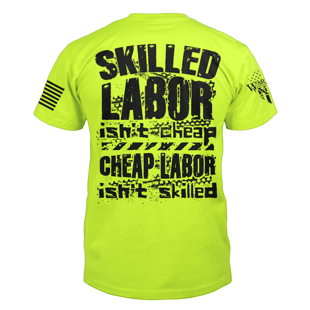 The back of "Skilled Labor" featuring the main design of,Skilled Labor