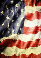 Wavy Grunge American Flag