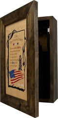 2nd Amendment Gun Safe - Wall Mounted Decorative Secure Gun Cabinet