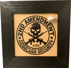 Second Amendment Hidden Gun Safe, 2nd Amendment Skull Concealment Shelf