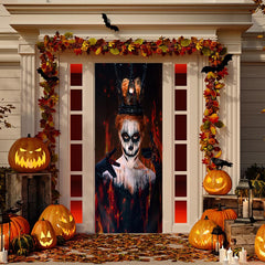 Queen of Death Scary Door Cover