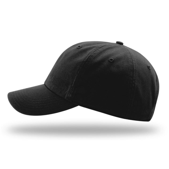 Black Out EGA Unstructured USMC Hat with 3D embroidery- Black Hat w/ Black