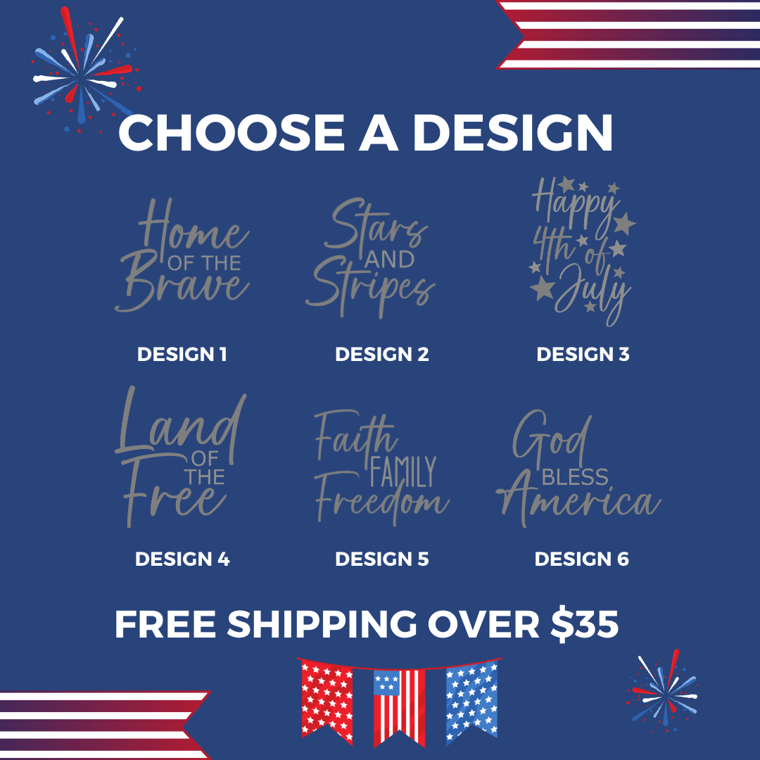 4 of July Holiday Cork Coasters, Holiday D??cor, Independence Day, God Bless America, Pack of 12 Coasters