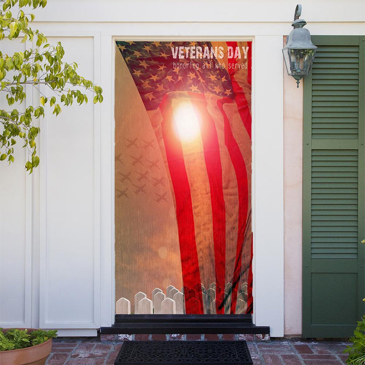 Customizable - American Flags with Grave Stones