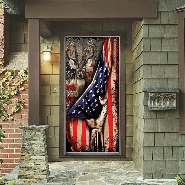 Deer American Flag