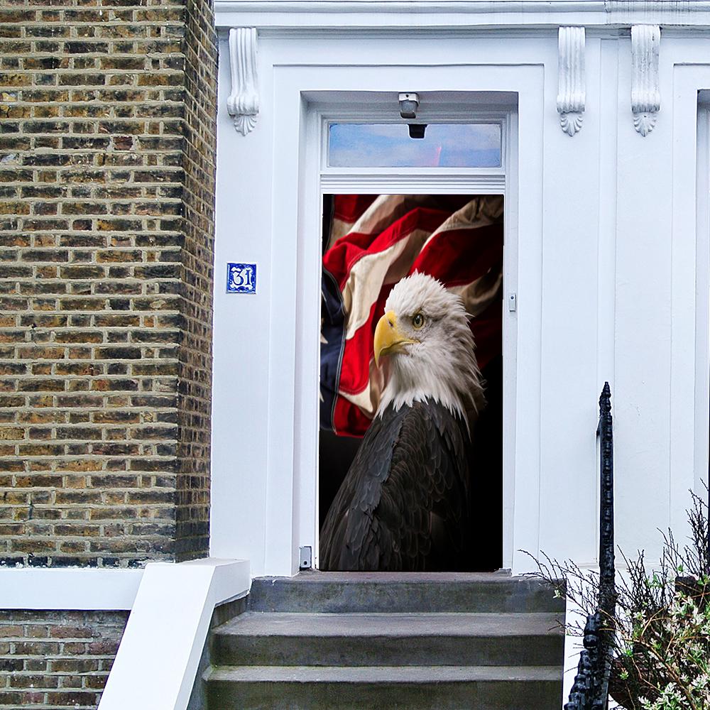 American Flag with Bald Eagle