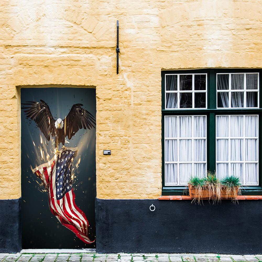 Bald Eagle American Flag