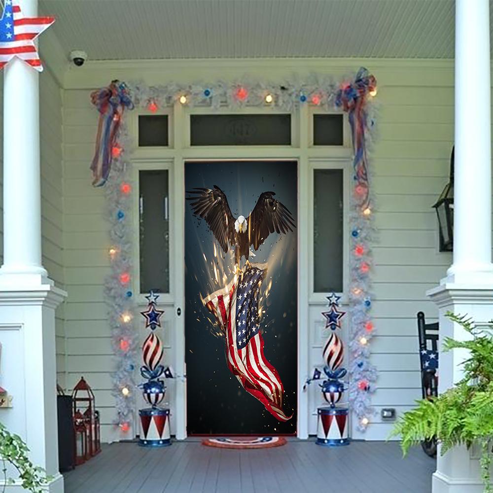 Bald Eagle American Flag