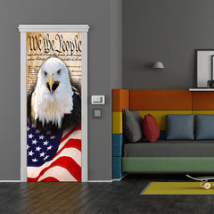 We The People American Flag Door