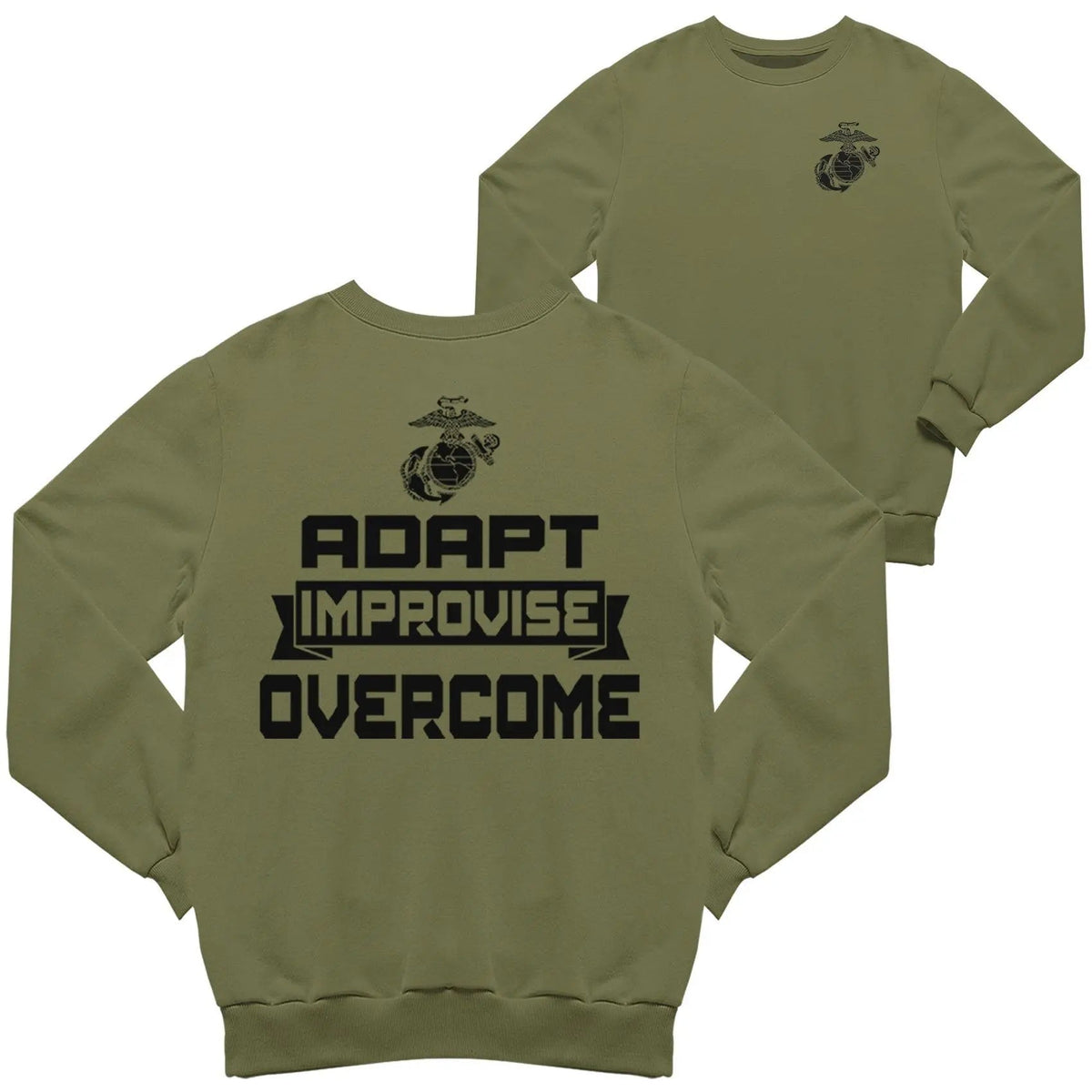Adapt, Improvise, Overcome 2-Sided Sweatshirt