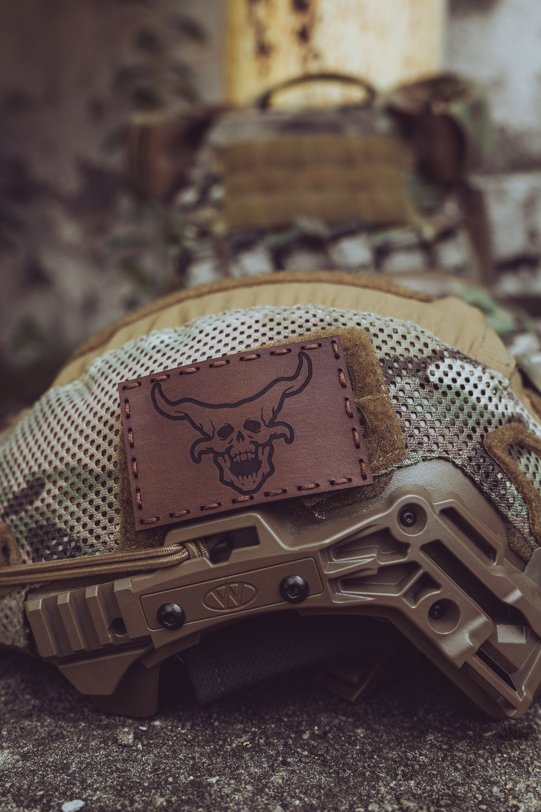 OG Demon Head Leather Patch