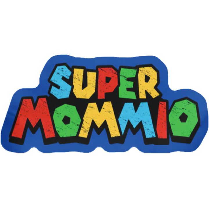 A decal featuring a text  Super Mammio??Ñ