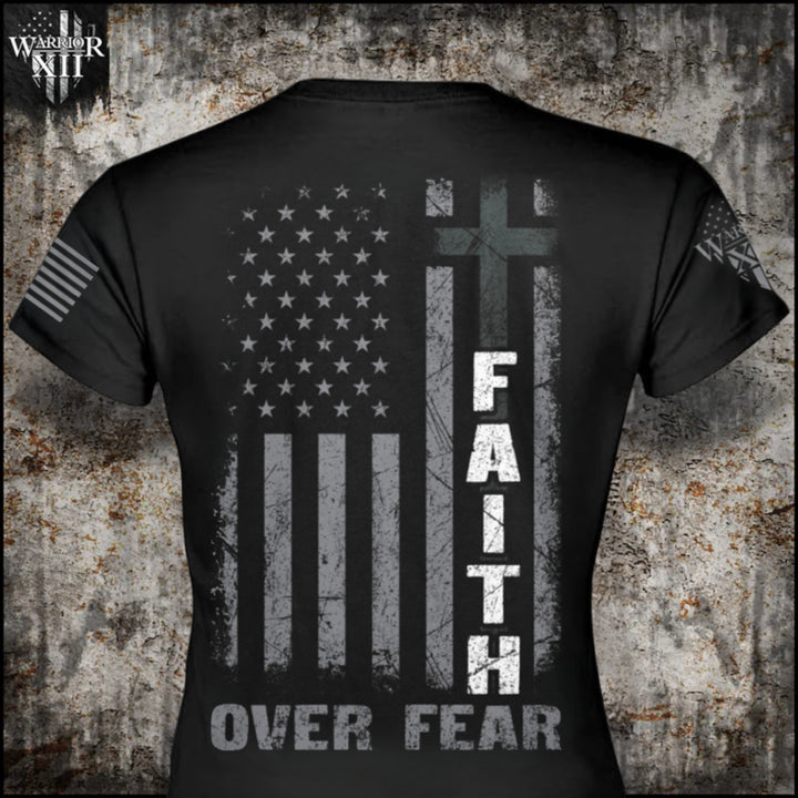 Warrior 2 Faith Over Fear, Cross Of Courage T-shirt