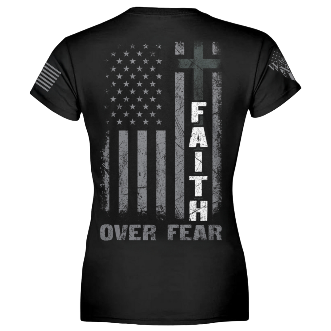 Warrior 2 Faith Over Fear, Cross Of Courage T-shirt