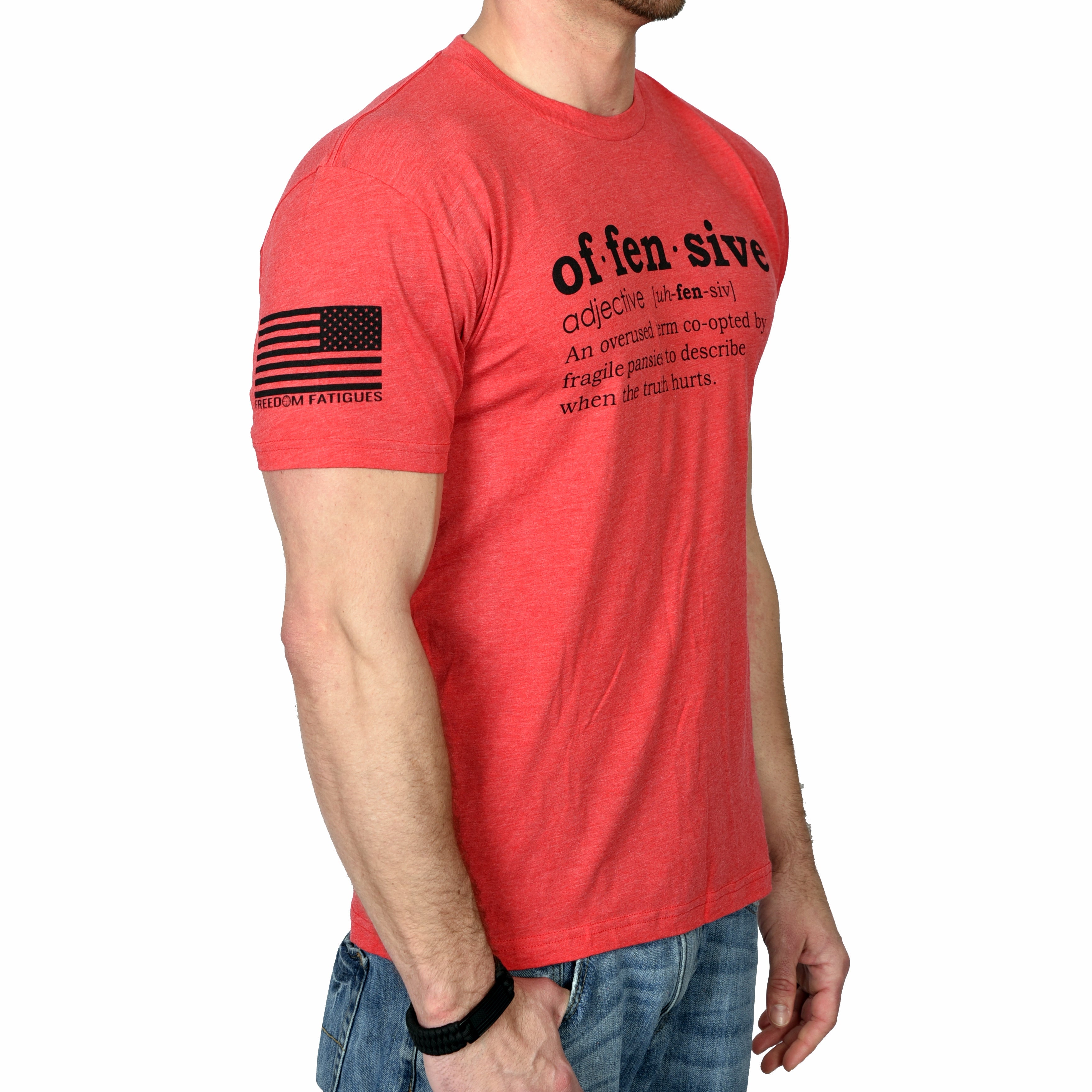 Men's Offensive Defined T-Shirt (Red)