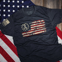 Men's 2A Betsy Ross Flag Patriotic T-Shirt