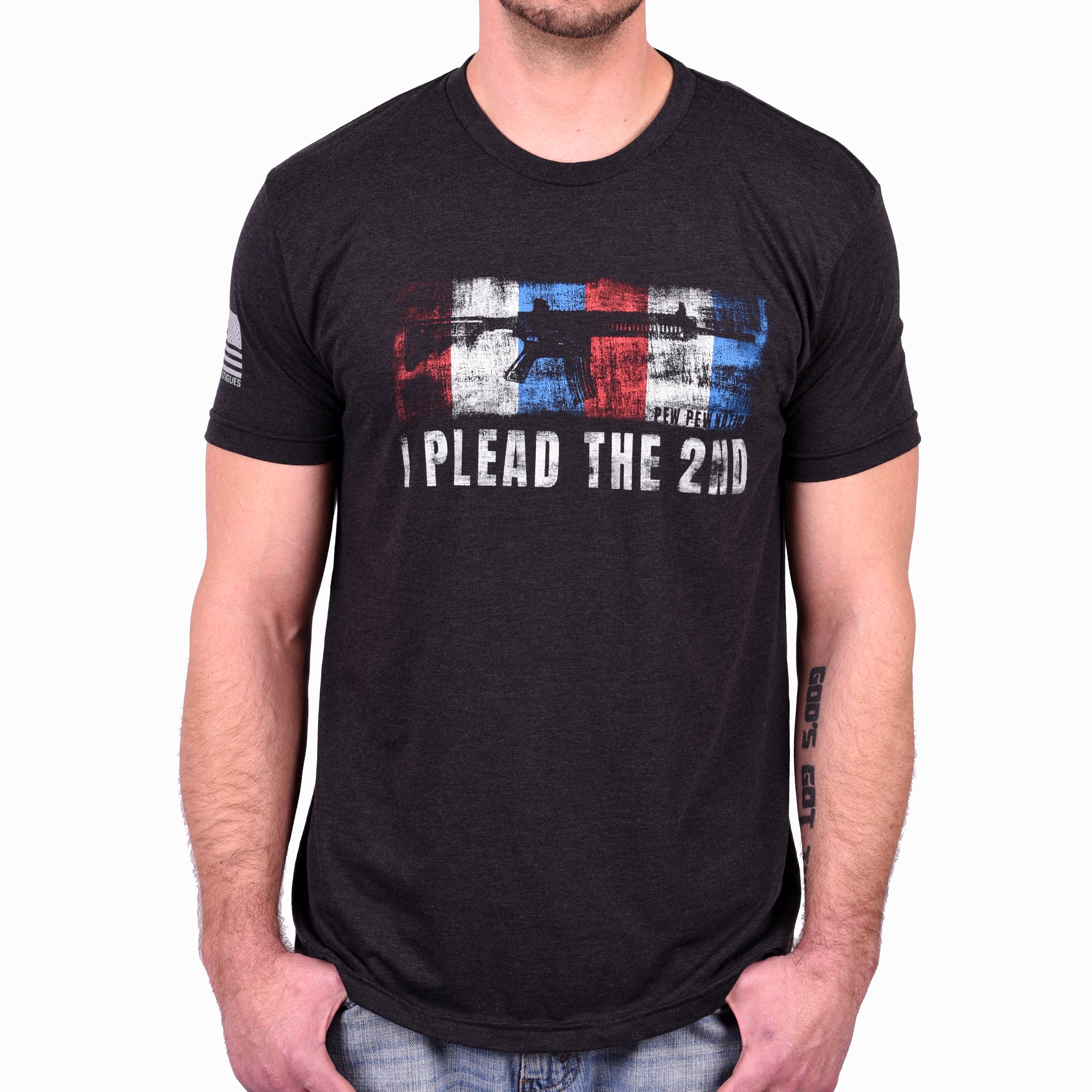 Men's "I Plead the 2nd" T-Shirt by Pew Pew Nation
