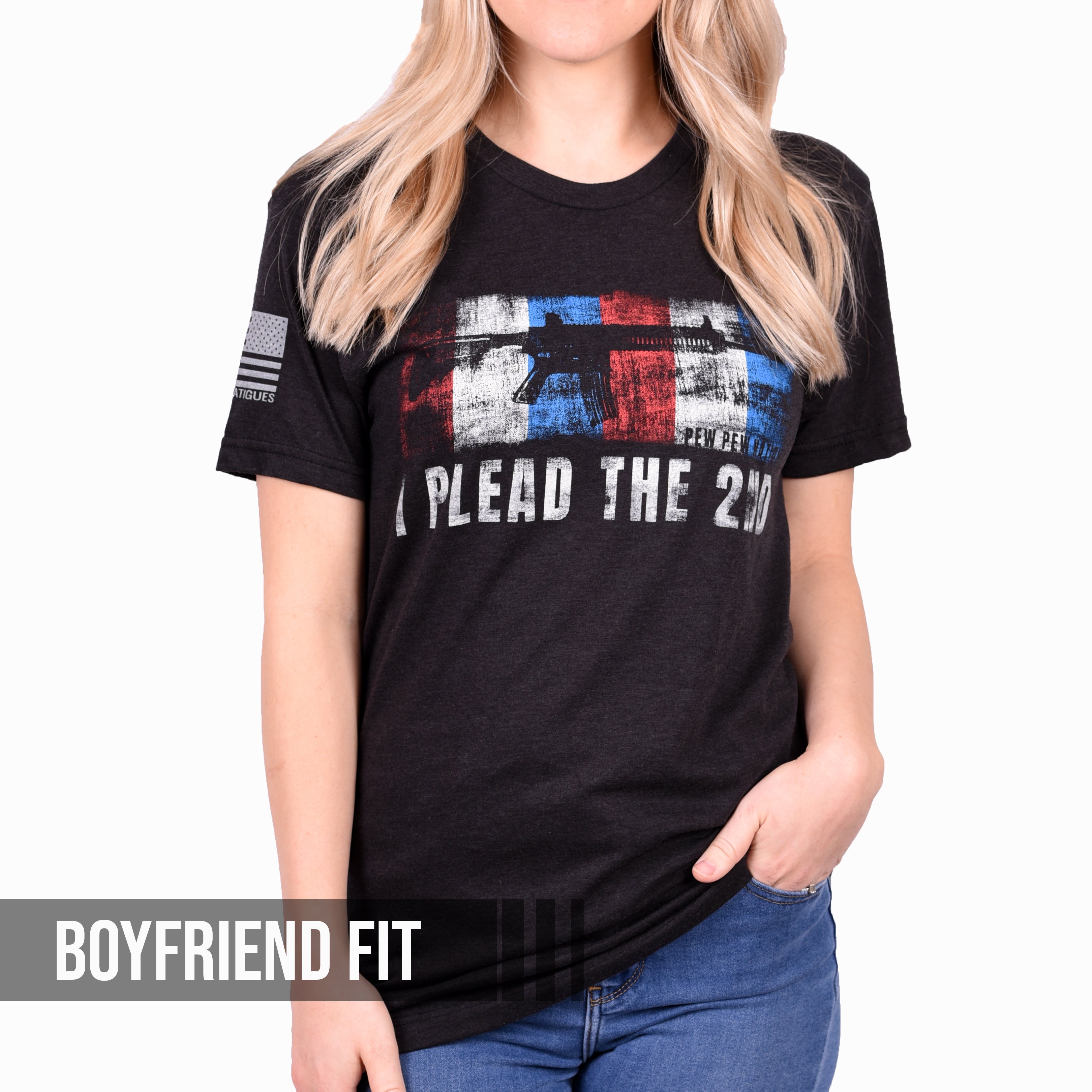Women's "I Plead the 2nd" T-Shirt by Pew Pew Nation
