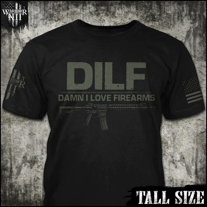 Damn I Love Firearms Tall Size T-Shirt