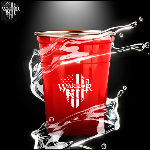 16oz Stainless Steel Red Party Cup