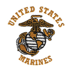 U.S. Marines EGA Embroidered Full Zip Hoodie