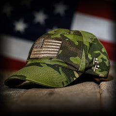 Tropic Multicam Full Fabric American Flag Range Hat
