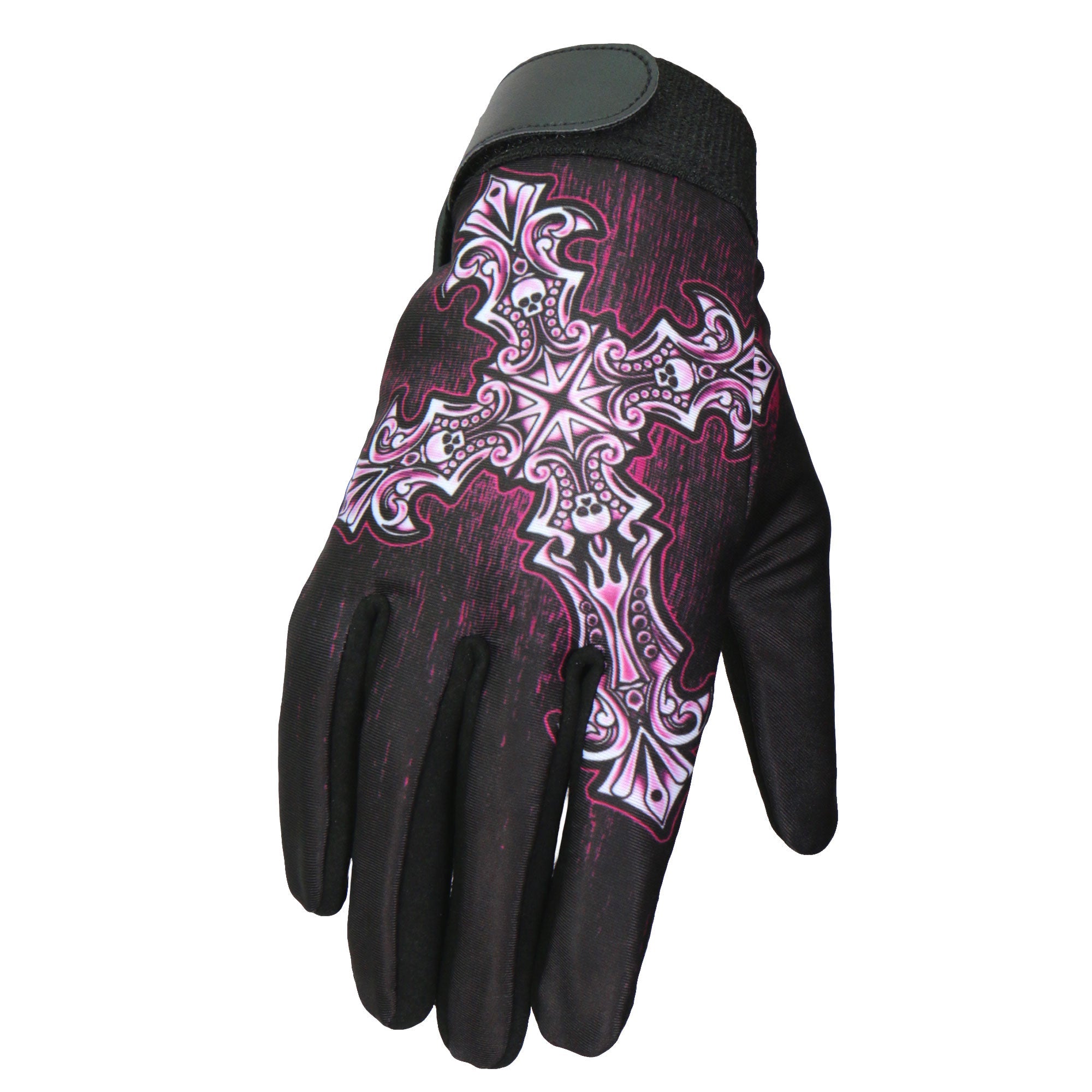Hot Leathers GVL3001 Ladies 'Sublimated' Textile Mechanic Gloves