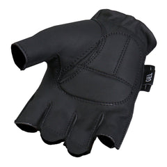 Hot Leathers Midnight Matte Fingerless Gloves