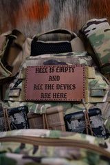 Hell is Empty Leather Patch