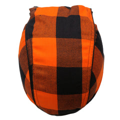 Hot Leathers Black/Orange Buffalo Plaid Lightweight Headwrap HWH1109