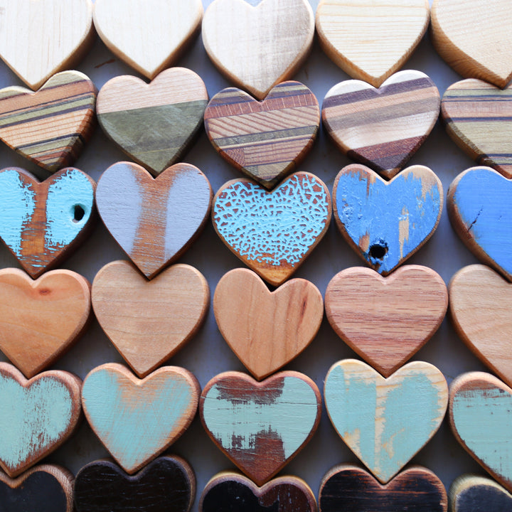 Handmade Wooden Hearts