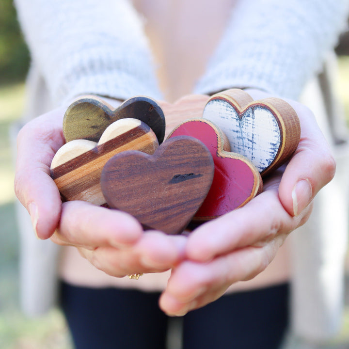 Handmade Wooden Hearts