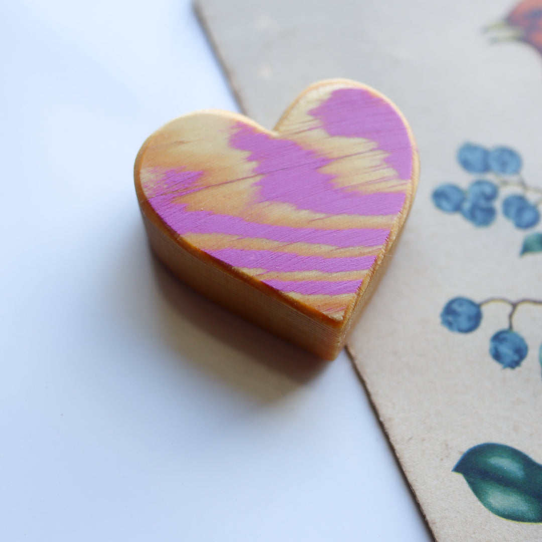 Wooden Heart Magnets