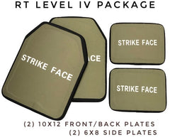 Crusader 2.0 l St. Michael FULL ARMOR KIT COMBO PACKAGE with Crusader 2.0 +Medical Kit + LEVEL IV  (2) 10x12 Front/Back Plates (2) 6x8 Side Plates (Level III)
