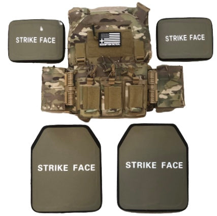 Crusader 2.0 l St. Michael FULL ARMOR KIT COMBO PACKAGE with Crusader 2.0 +Medical Kit + LEVEL IV  (2) 10x12 Front/Back Plates (2) 6x8 Side Plates (Level III)