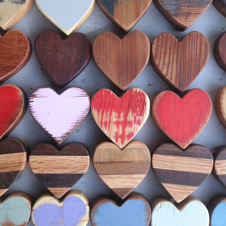 Handmade Wooden Hearts