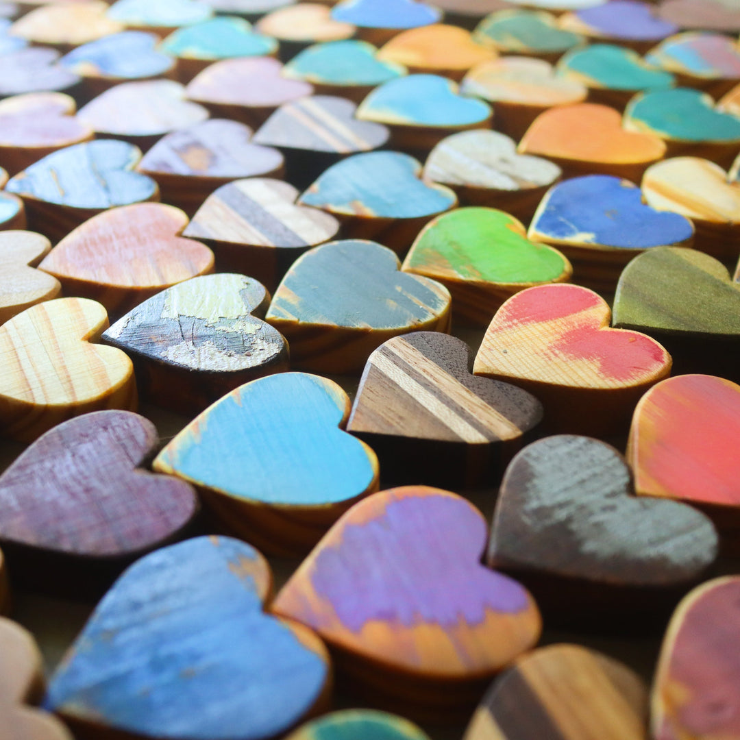 Handmade Wooden Hearts