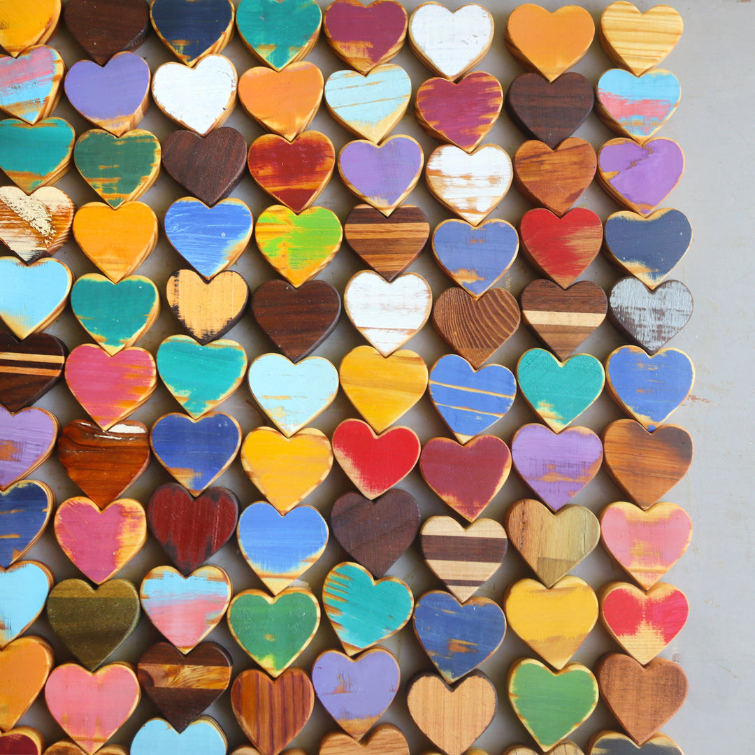 Handmade Wooden Hearts