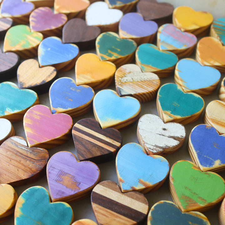 Handmade Wooden Hearts