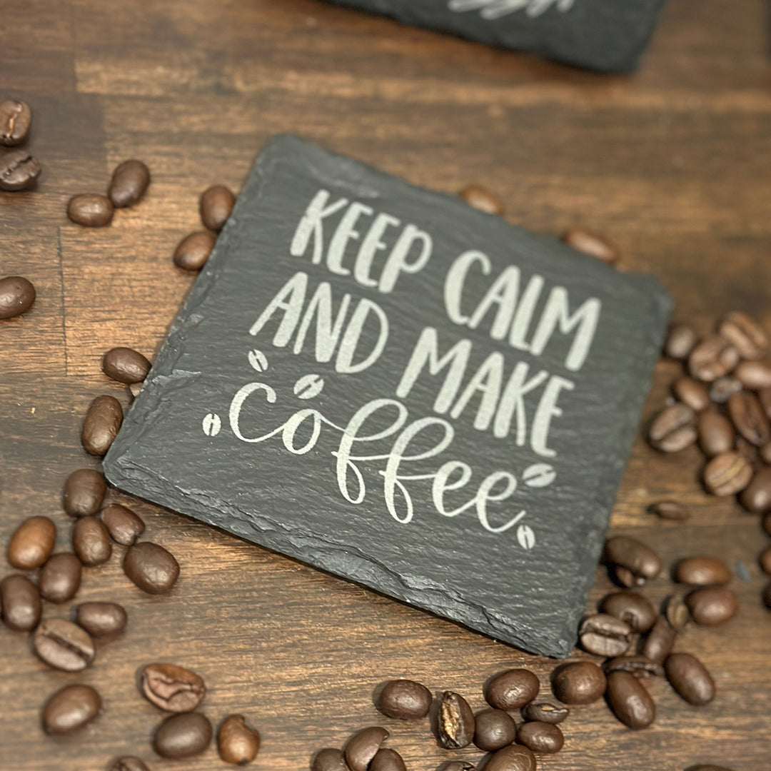 Coffee Lover Slate Coasters | Various Designs