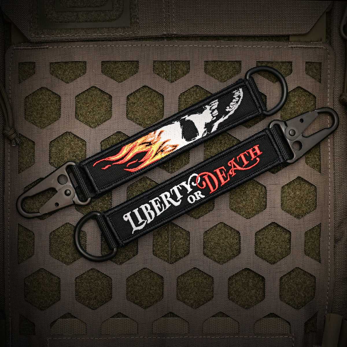 American Made Heavy Duty Tactical Keychain - Liberty or Death